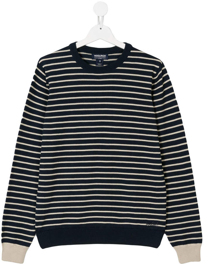 Woolrich Kids striped Breton sweater