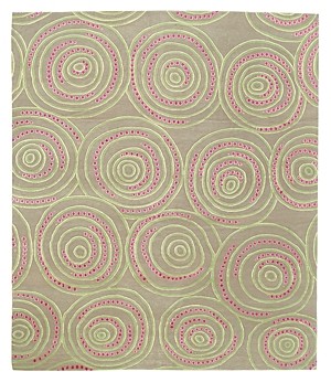 Tufenkian Artisan Carpets Ringa Acid Berry Area Rug, 8'9 x 11'6