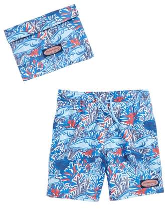Chappy Tuna in Coral Swim Trunks