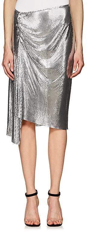 Women's Metal-Mesh Knee-Length Skirt