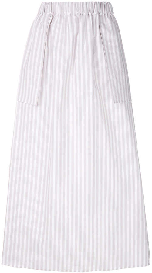 Cristaseya striped maxi skirt