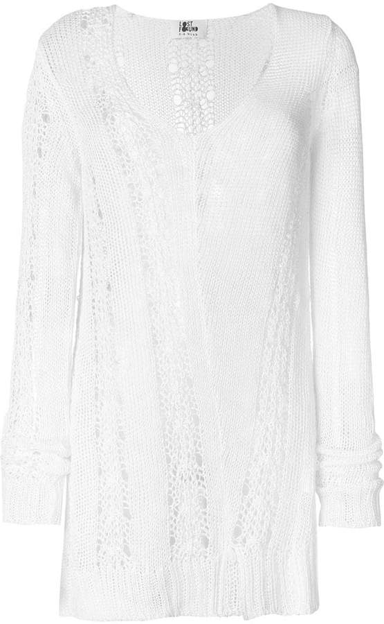 Lost & Found Ria Dunn distressed long-sleeve sweater