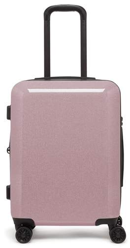 Medora Glitter 20-Inch Hardshell Spinner Carry-On Suitcase