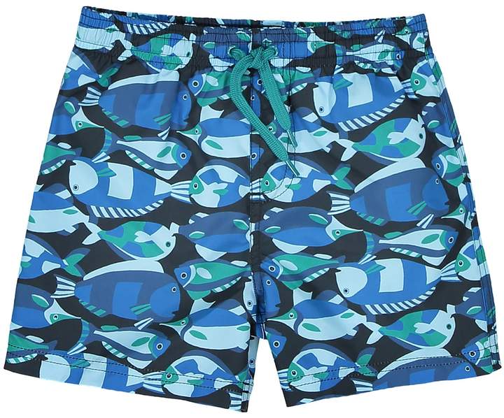 La Redoute Collections Fish Print Swim Shorts, 3-12 Years