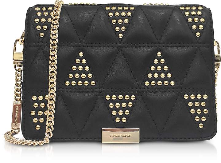 Michael Kors Jade Studded Quilted-Leather Clutch - ONE COLOR - STYLE