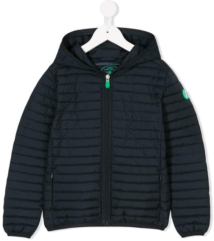 Save The Duck Kids exposed zip padded jacket