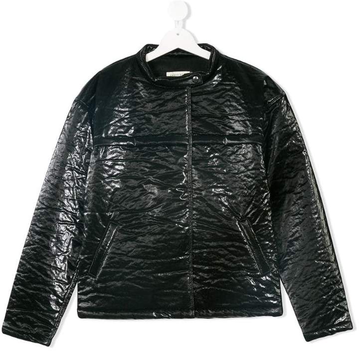 Andorine textured patent jacket