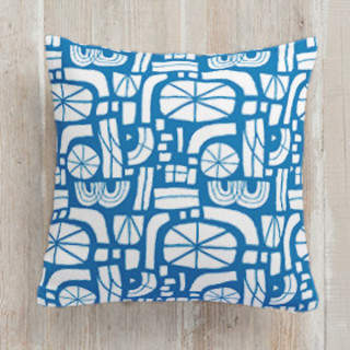 Circus Of Shapes Square Pillow