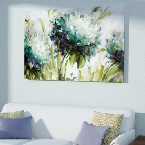 East Urban Home Hydrangea Field' by Lisa Audit painting on Wrapped Canvas