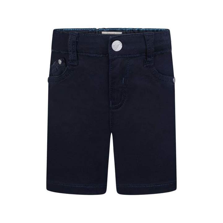 Armani JuniorBaby Boys Navy Cotton Shorts