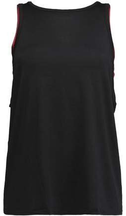 Live The Process Layered Two-Tone Stretch-Jersey Tank
