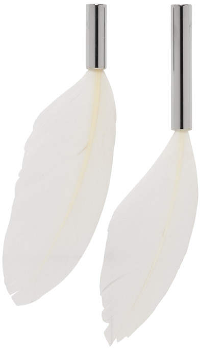 Silver Feather Earrings