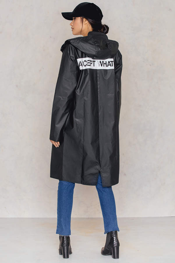 Na Kd Trend Back Print Raincoat