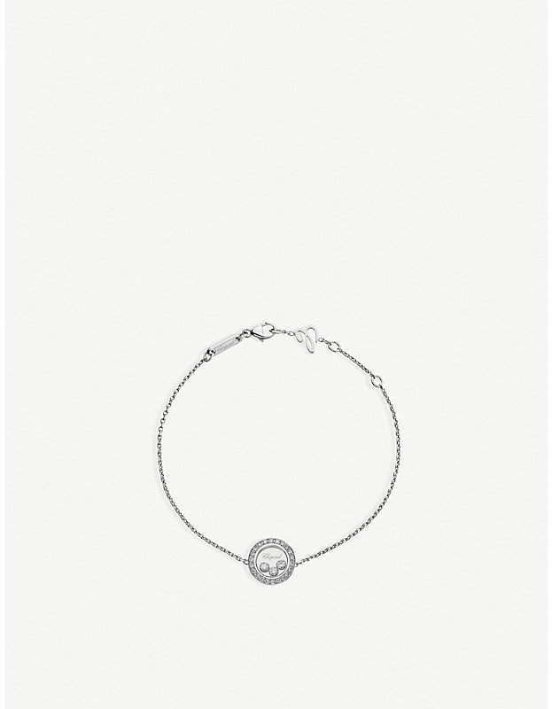 Happy Diamonds Icons 18ct white-gold and diamond bracelet