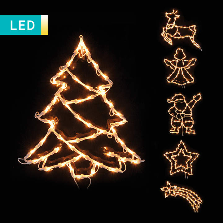 Fensterbilder mit Weihnachts-Motiv