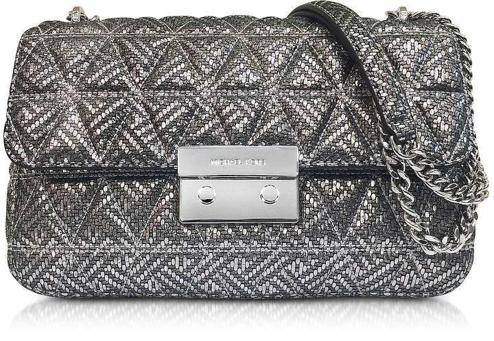 Michael Kors Silver Quilted Leather Sloan Large Chain Shoulder Bag - ONE COLOR - STYLE
