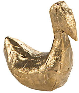 Pulpo - Dekofigur, Schwan / Bronze