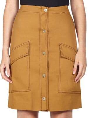 Sirenk A-Line Button Skirt