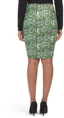 Juniors Snake Bandage Skirt