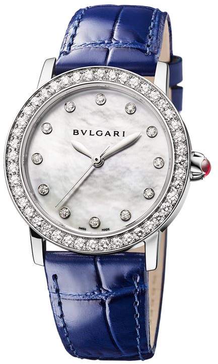 Mother-of-Pearl and Diamond Bulgari Bulgari Lady Watch 33mm