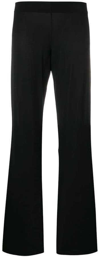 sheer wide leg trousers