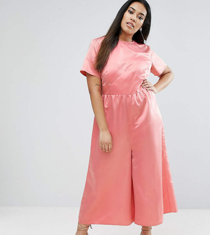 – Occasion – Satin-Overall in Rosa