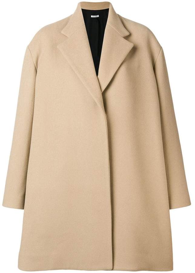 oversized single breasted coat