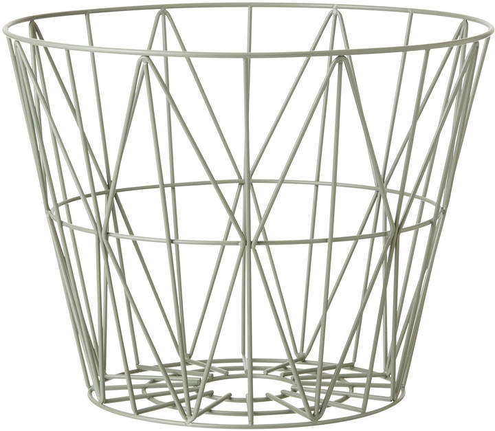 ferm living - Wire Basket Medium, Dusty green