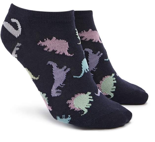Dinosaur Graphic Ankle Socks