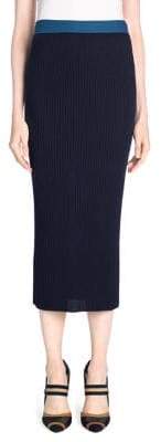 Rib-Knit Pencil Skirt