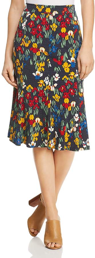 Jada Floral Dot Midi Skirt