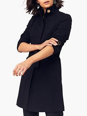 funnel neck coat womens uk