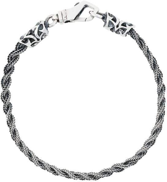 Geflochtenes Silberarmband