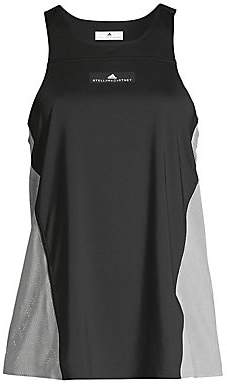 adidas by Stella McCartney Women's Run Loose Mesh Colorblock Workout Tank