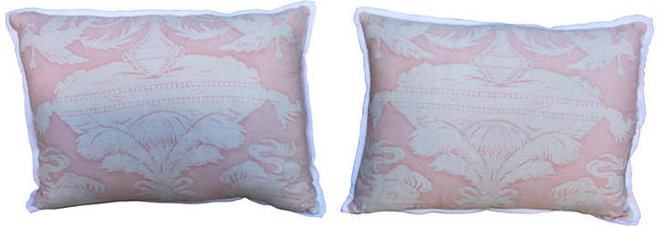Pink & White Fortuny Pillows