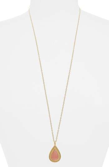 Guava Quartz Double-Sided Necklace