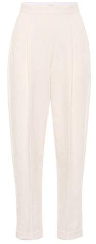 Cropped-Hose aus Baumwolle