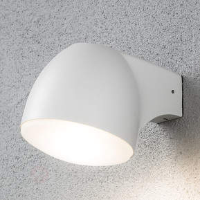 Weiße LED-Außenwandleuchte Ferrera