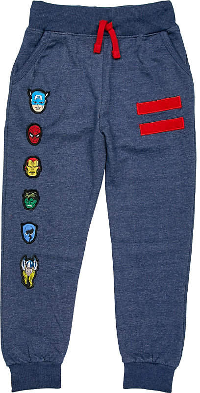Fabric Flavours Marvel badge cotton-blend tracksuit bottoms 3-8 years