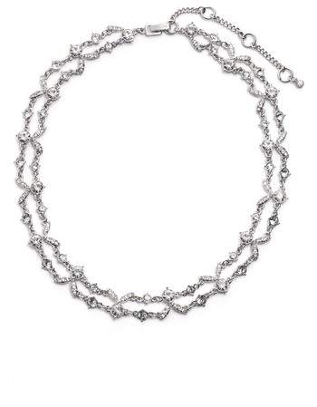 2-Row Crystal Collar Necklace