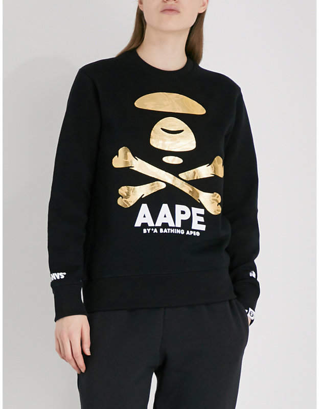 Aape Logo-print jersey sweatshirt