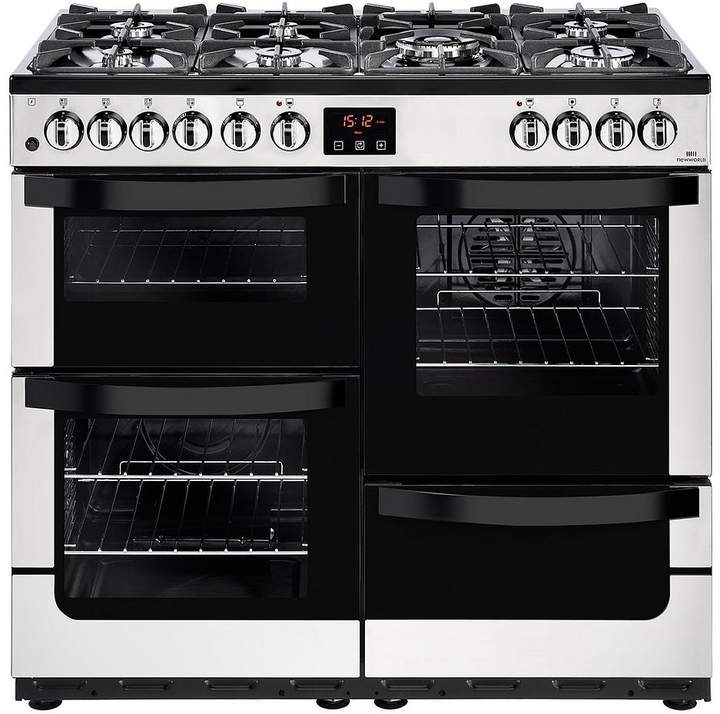 NW VISION 100DFT DUAL FUEL 100CM RANGE COOKER STAINLESS STEEL