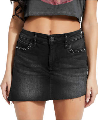 GUESS Selah Studded Denim Skort