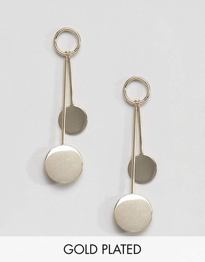 – Hängeohrringe mit Scheibendetail