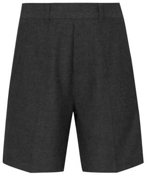 George Boys Grey School Plus Fit Half Elasticated Waist Shorts