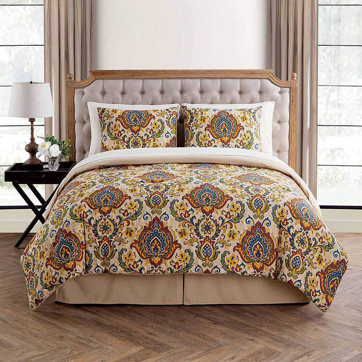 VCNY Pipa Damask Complete Bedding Set with Sheets
