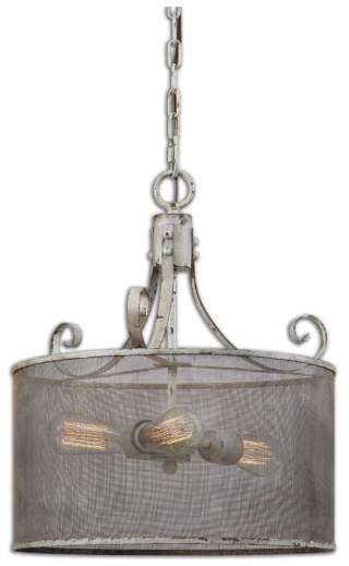 Pontoise Three Light Drum Pendant Lamp