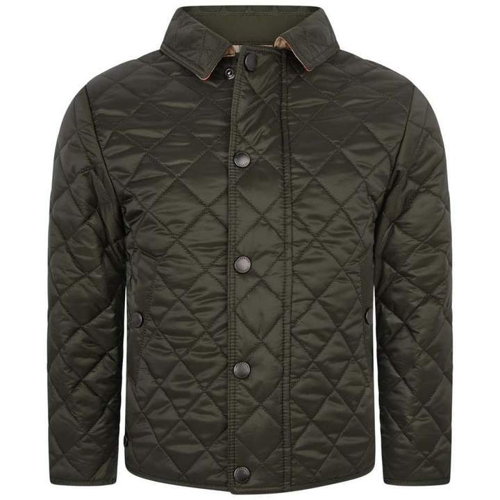 BurberryBoys Olive Green Quilted Luke Jacket