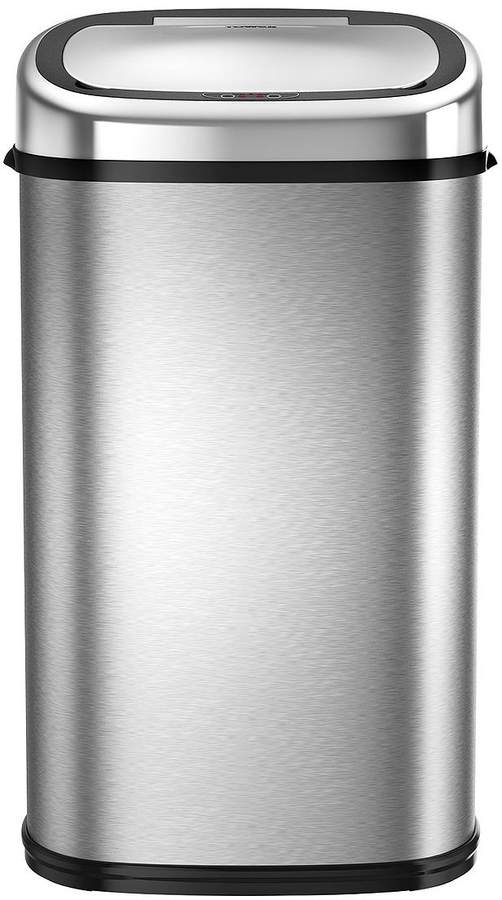 58-litre Square Sensor Bin - Stainless Steel