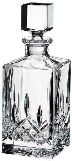 Lismore Clear Square Lead Crystal Decanter